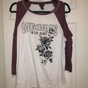 Torrid off the shoulder T-shirt